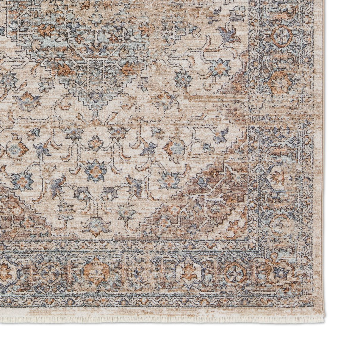 Lark Heir LAR01 Indoor Traditional Medallion Rug, 100% Polyester Powerloomed