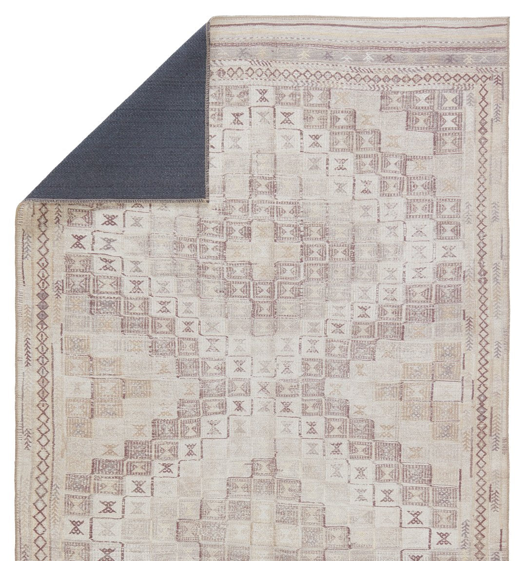Indoor Moroccan/Bohemian Tribal Power-loomed Machine-made 100% Polyester Davina Area Rug from Harman Collection by Kate Lester