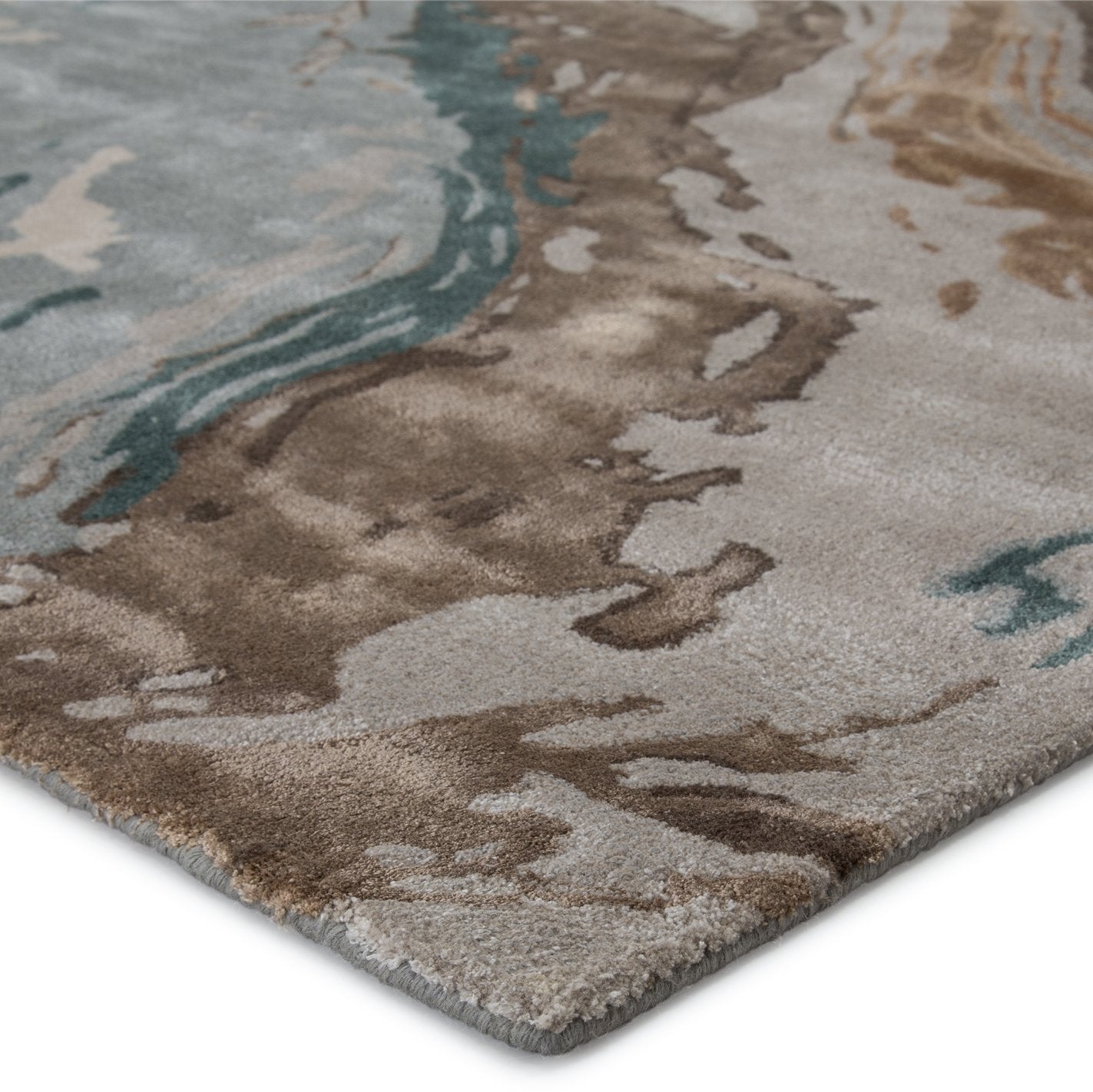 Genesis Conley GES37 Handmade Tufted Indoor Rug - 65% Viscose 35% Wool, Contemporary Abstract Design