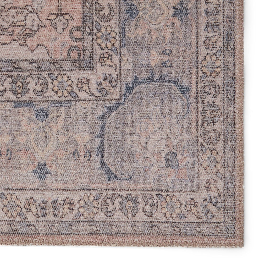 Kindred Collection Kadin KND10 Power-loomed Machine-made 100% Polyester Traditional Medallion Design Indoor Area Rug