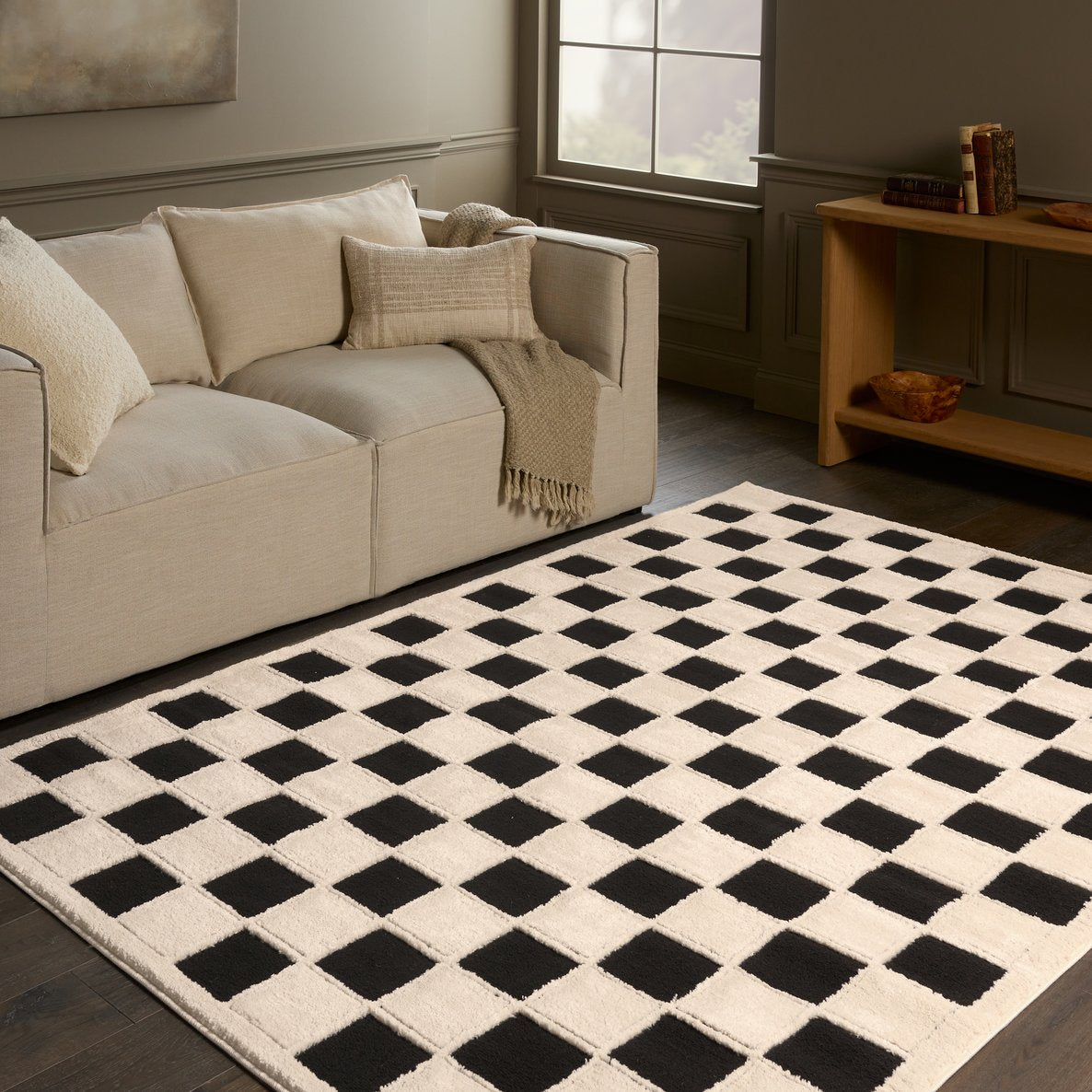 Jaida Nicia JID27 Power-loomed Machine-made Indoor Geometric Area Rug Crafted from 70% Polypropylene and 30% Polyester