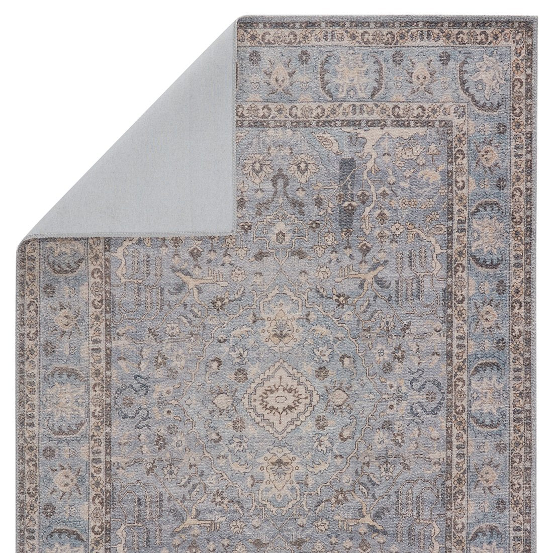 Kindred Kadin KND12 Washable Power-loomed 100% Polyester Traditional Medallion Indoor Rug