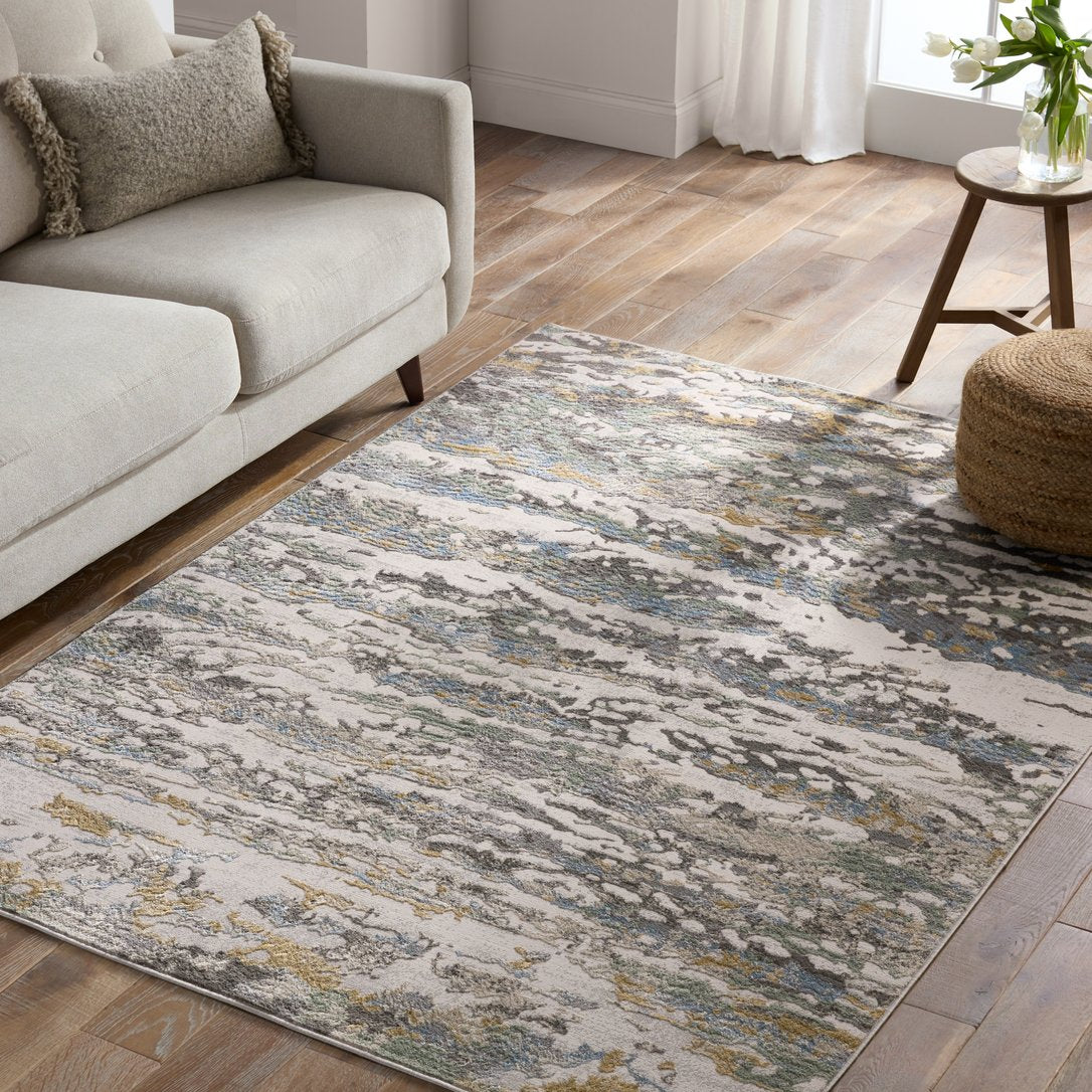 Melo Etosha MEL13 Power-loomed Machine-made Indoor Abstract Rug Crafted from 100% Polyester