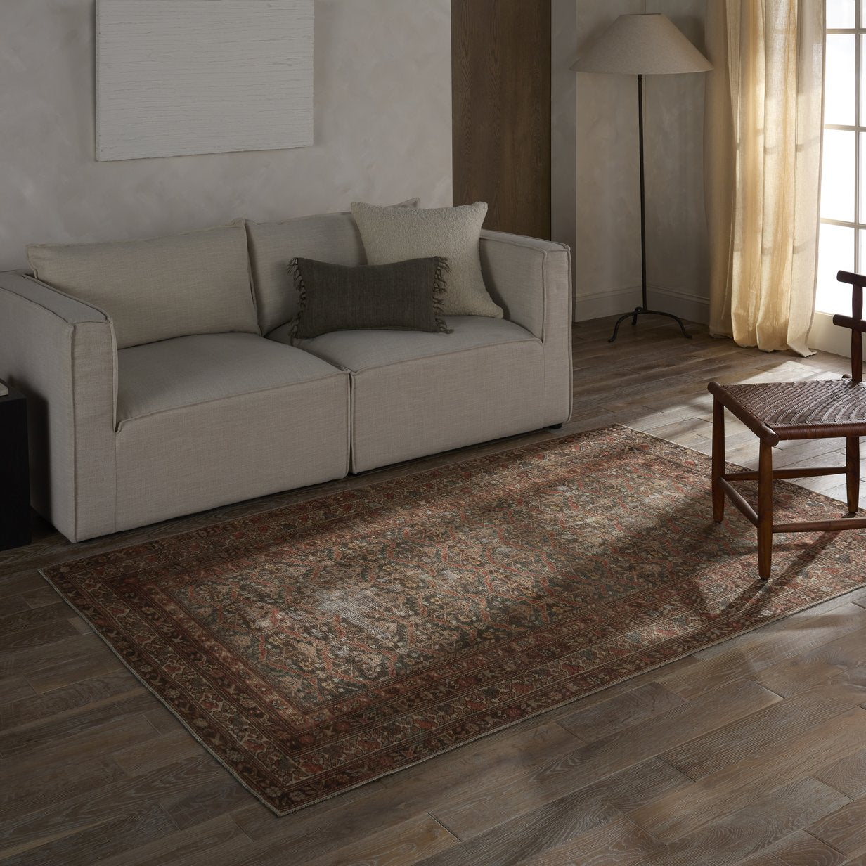 Garcia Arjoel GAR08 Power-Loomed Machine-Made 100% Polyester Traditional Oriental-Style Indoor Area Rug for High-Traffic Spaces