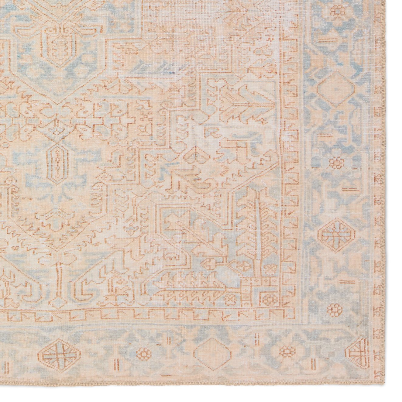 Garcia Mabel GAR04 Washable 100% Polyester Indoor Traditional Medallion Rug