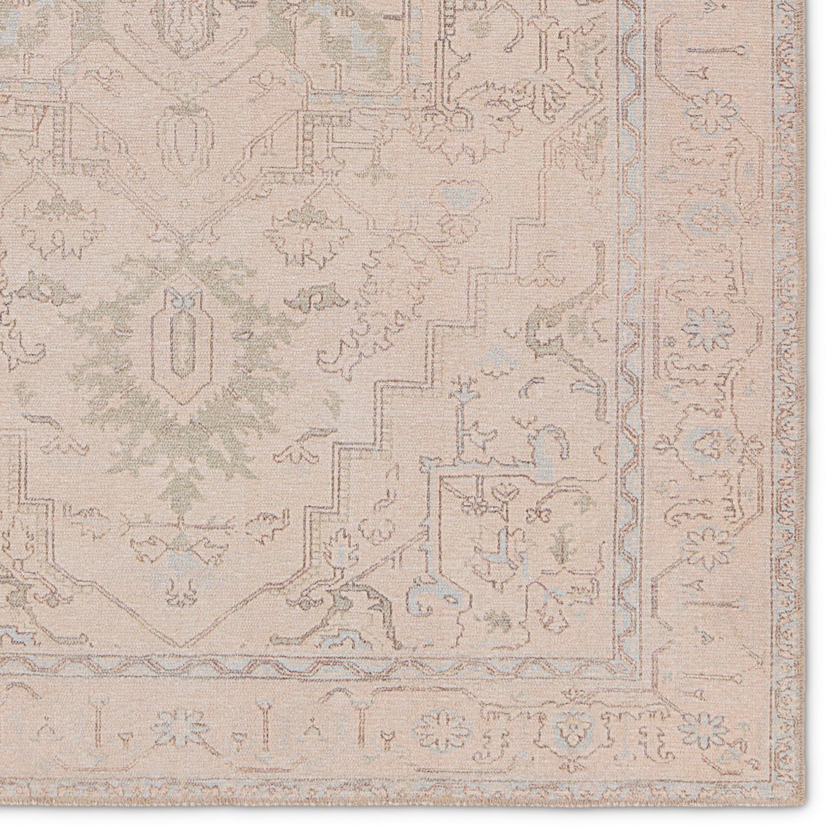 Kindred Josephine KND17 Power-loomed 100% Polyester Indoor Traditional Medallion Rug
