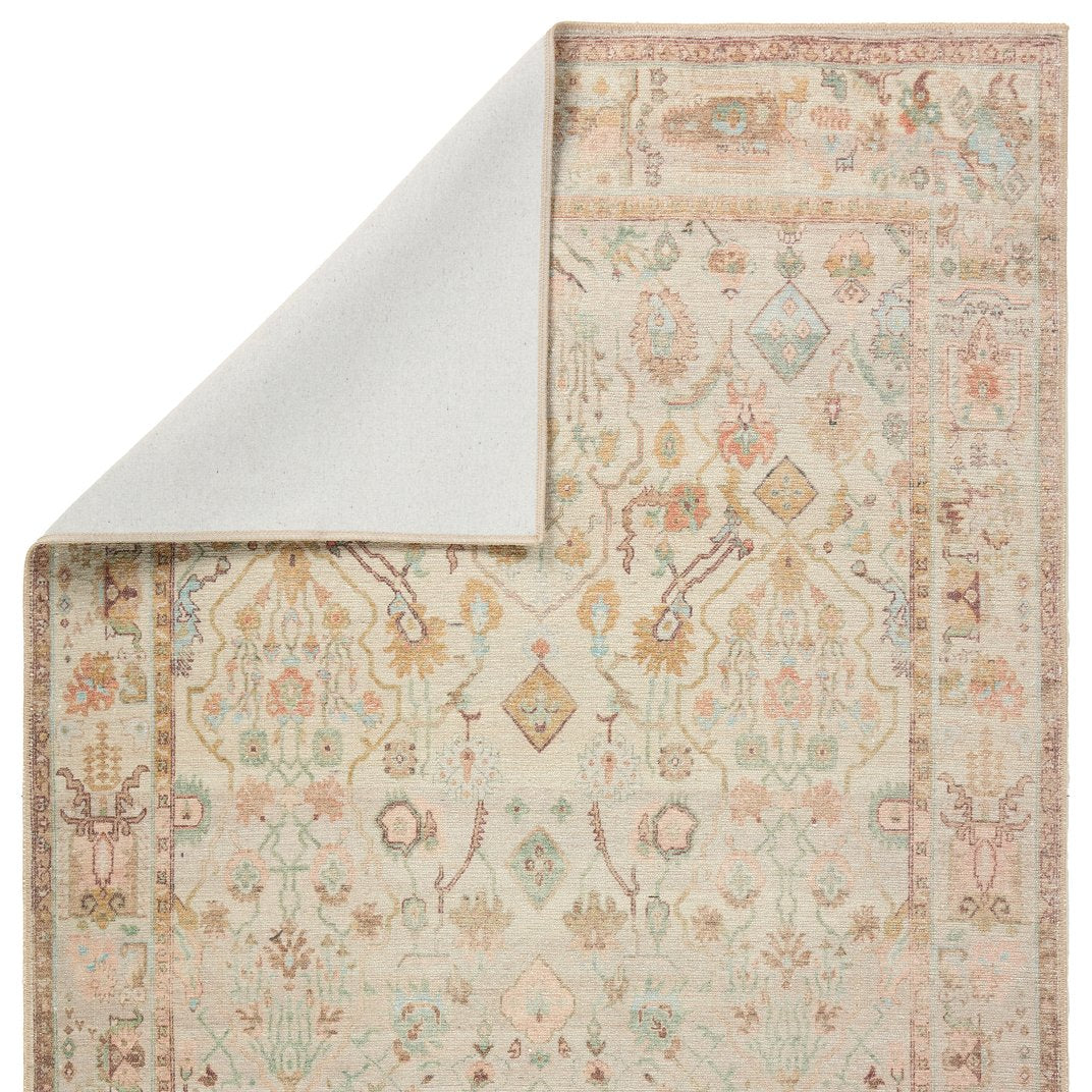 Kindred Avin KND11 Indoor Traditional Vintage-Style Powerloomed Machine-Made 100% Polyester Luxury Rug