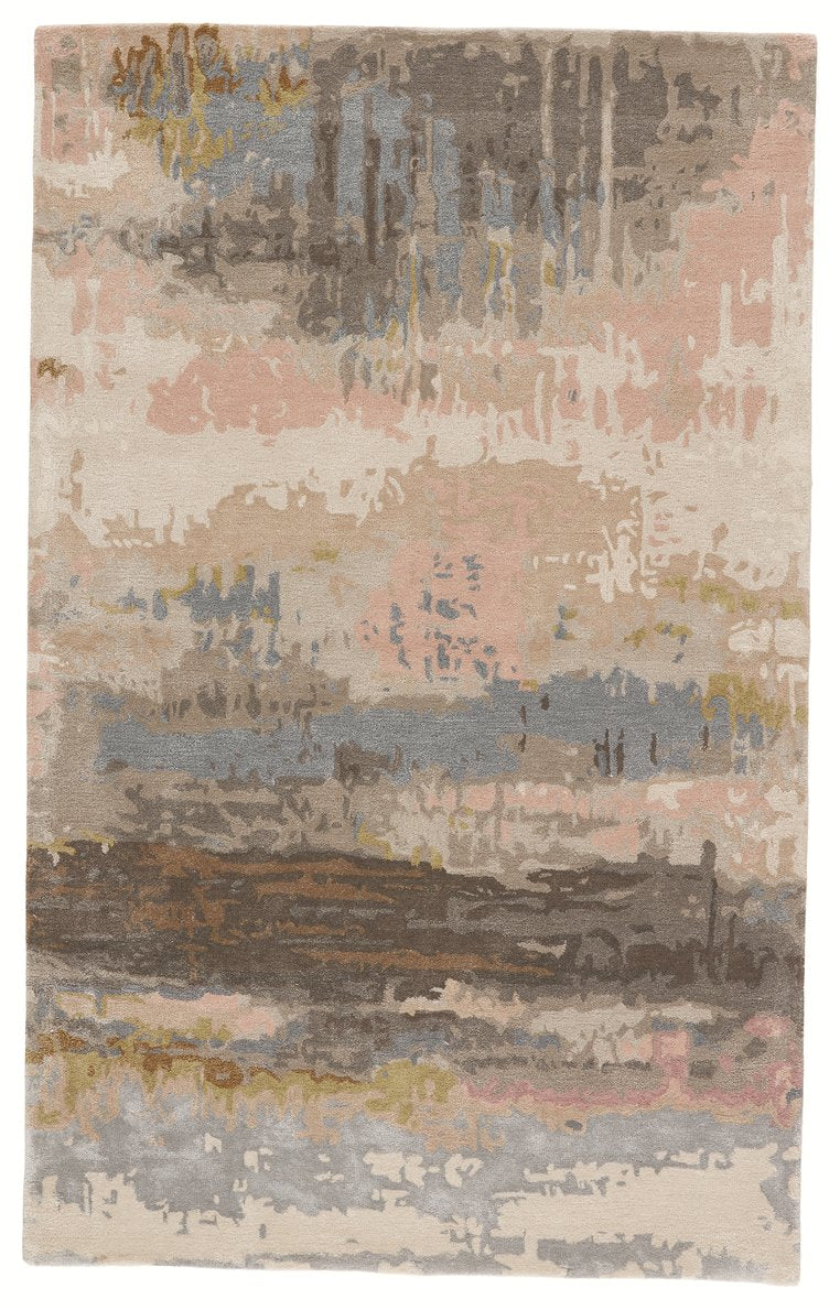 Handmade Genesis Benna GES17 60% Viscose 40% Wool Contemporary Abstract Indoor Rug