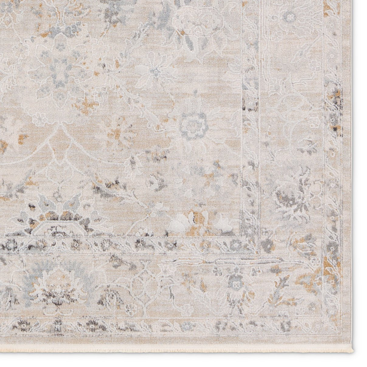Thalia Trifine THA02 Power-loomed Machine-made Indoor Vintage Floral Rug Crafted from 85% Polyester and 15% Polypropylene