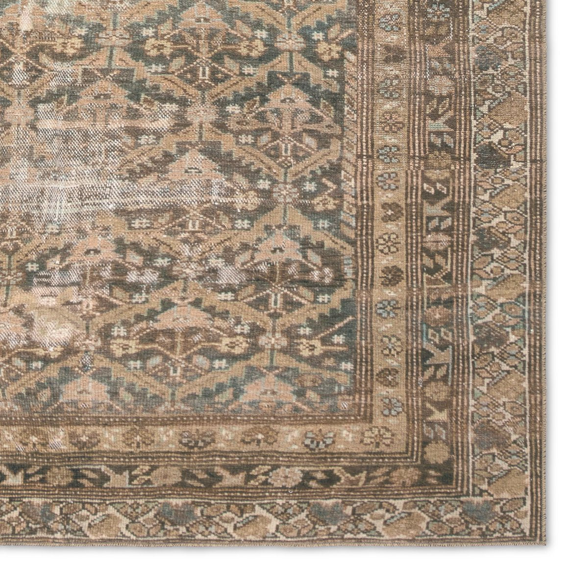 Garcia Arjoel GAR09 Power-loomed Machine-made 100% Polyester Traditional Oriental Indoor Area Rug with Captivating Vintage Motifs