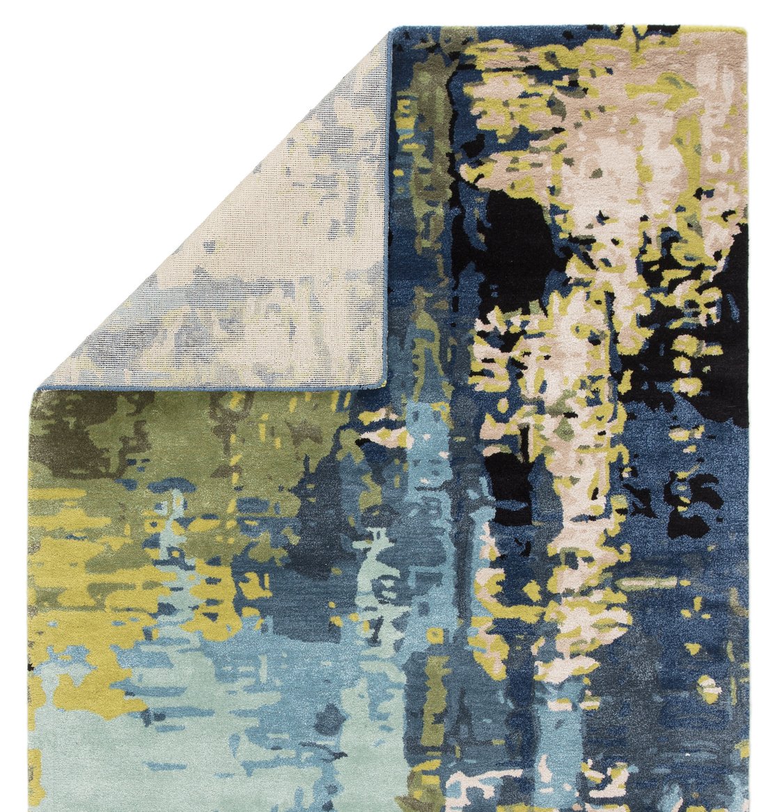 Handmade Genesis Matcha GES10 Indoor Rug - 60% Wool, 40% Viscose, Contemporary Abstract Design
