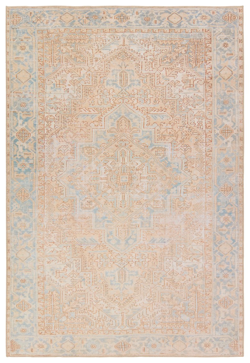 Garcia Mabel GAR04 Washable 100% Polyester Indoor Traditional Medallion Rug