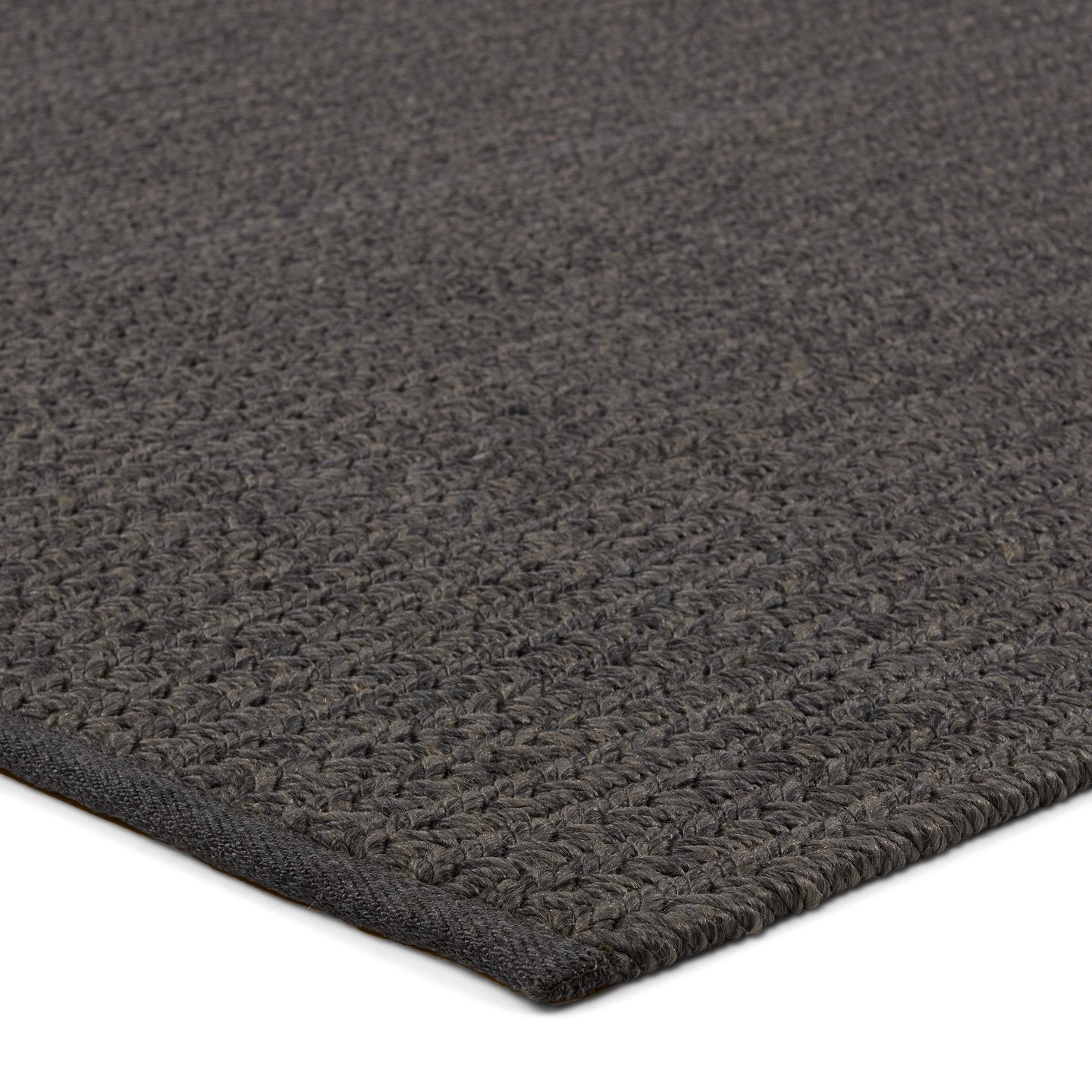 Nirvana Premium Iver NIP06 Handmade 100% Polypropylene Dark Gray Outdoor Solid Rug