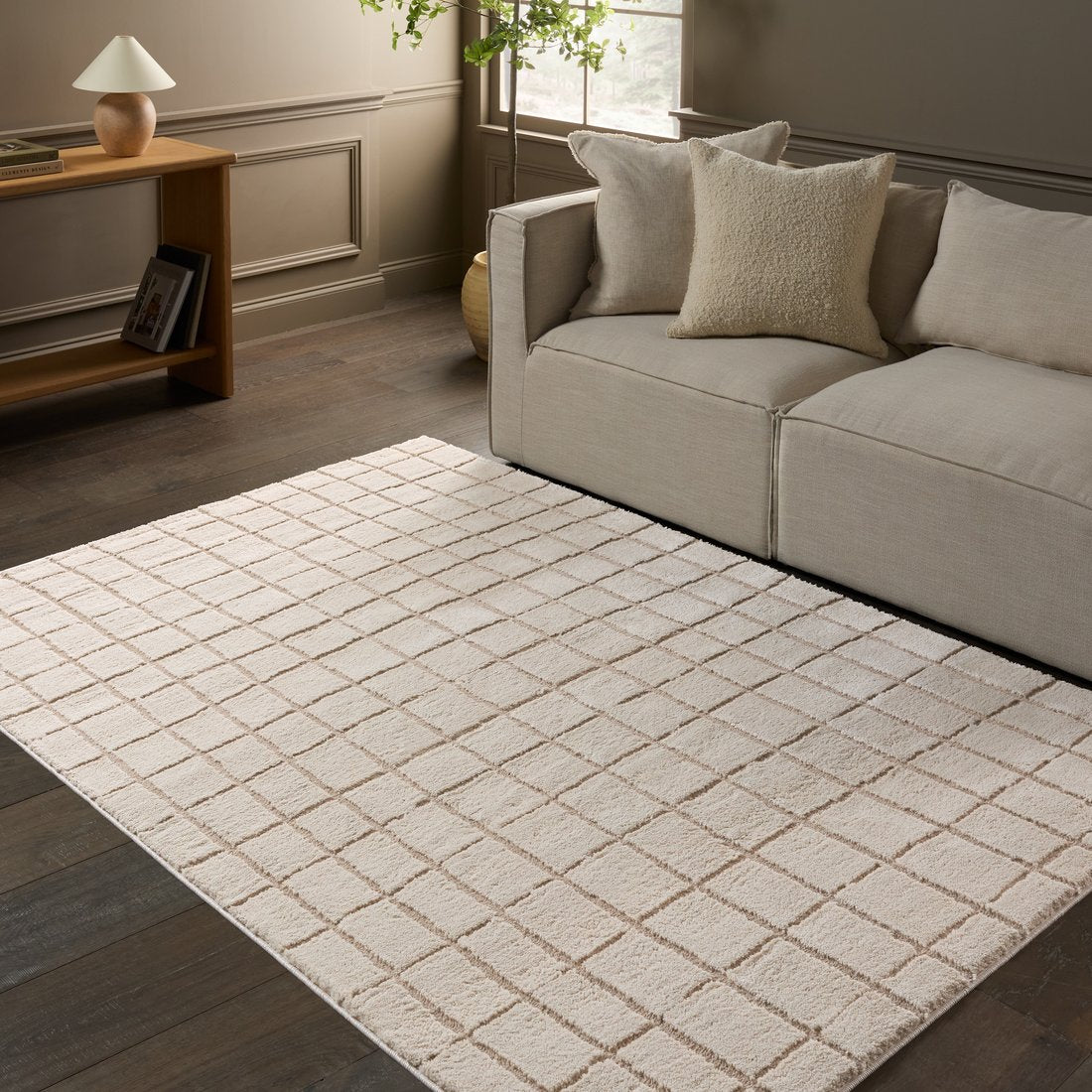 Jaida Anton JID22 Power-loomed Indoor Rug - 70% Polypropylene 30% Polyester Geometric Stripes