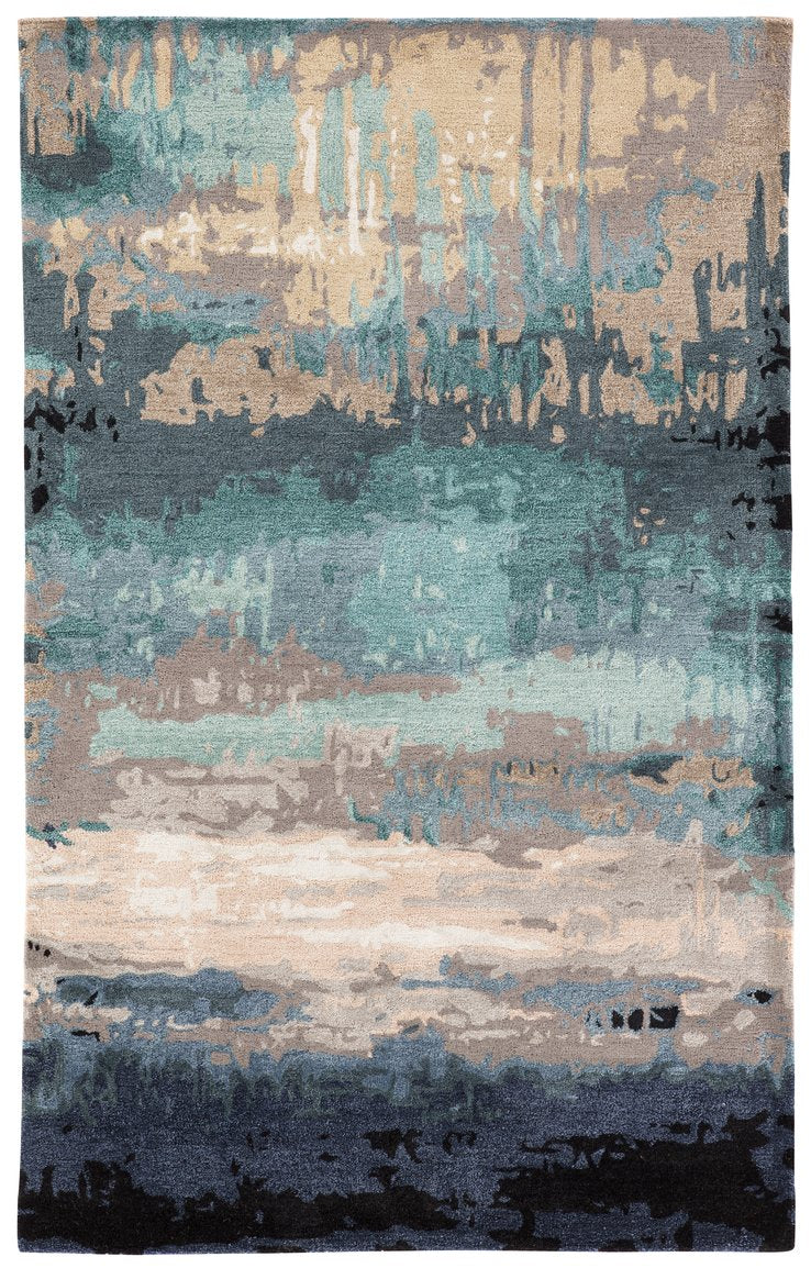Handmade 60% Wool 40% Viscose Contemporary Abstract Benna Indoor Rug by Genesis