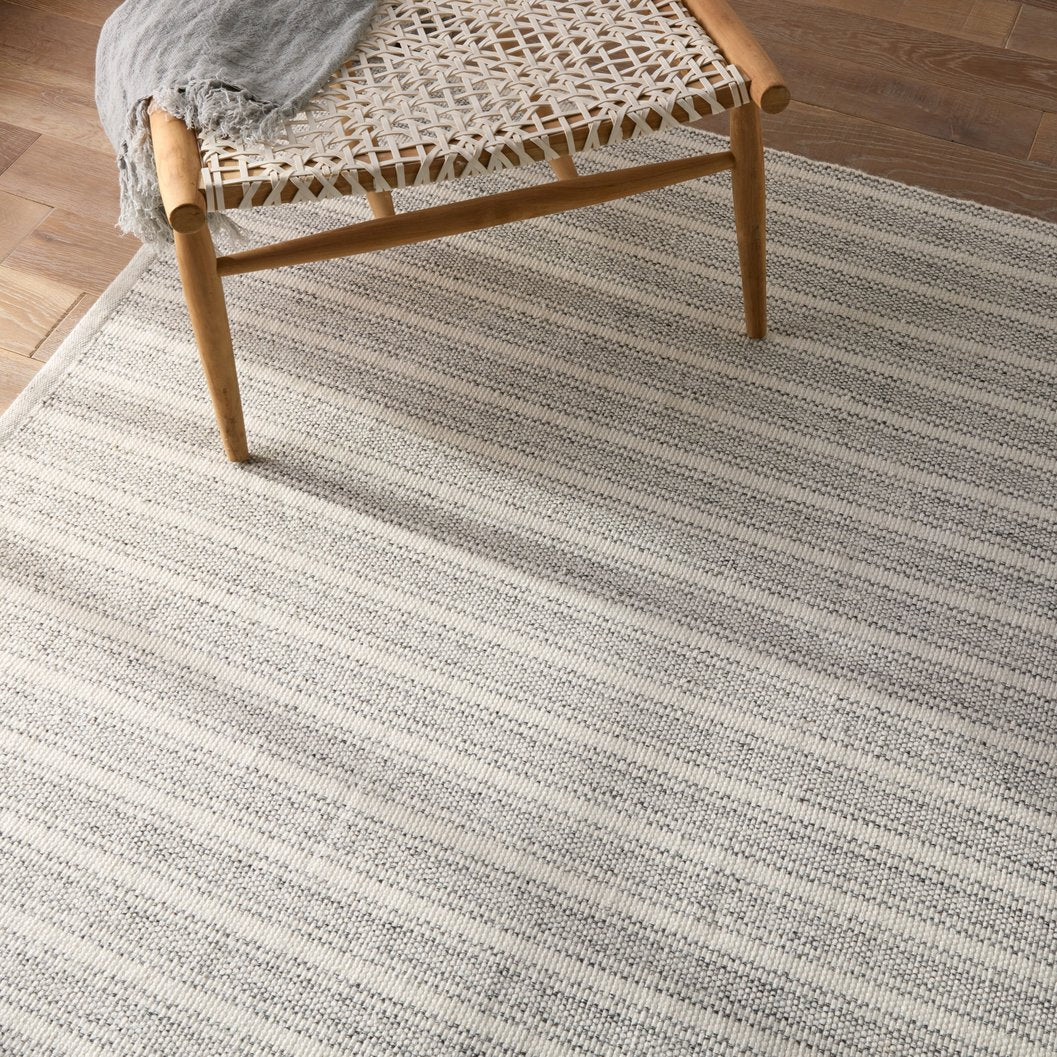 Morae Elis MRE01 Handmade 100% Polyester Striped Outdoor/Indoor Rug for High Traffic