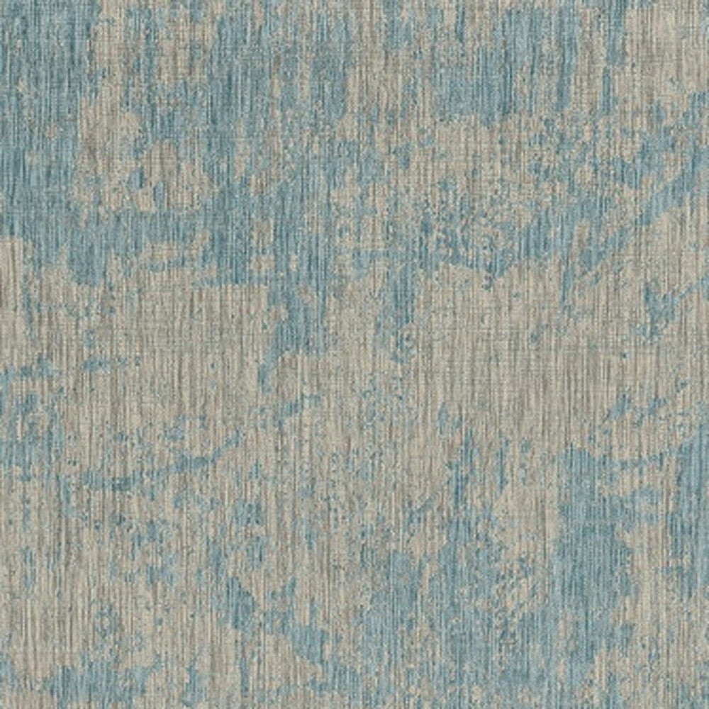 Stylish Teal Blue Abstract Rectangle Indoor and Outdoor Area Rug for Decorating Your Living Spaces