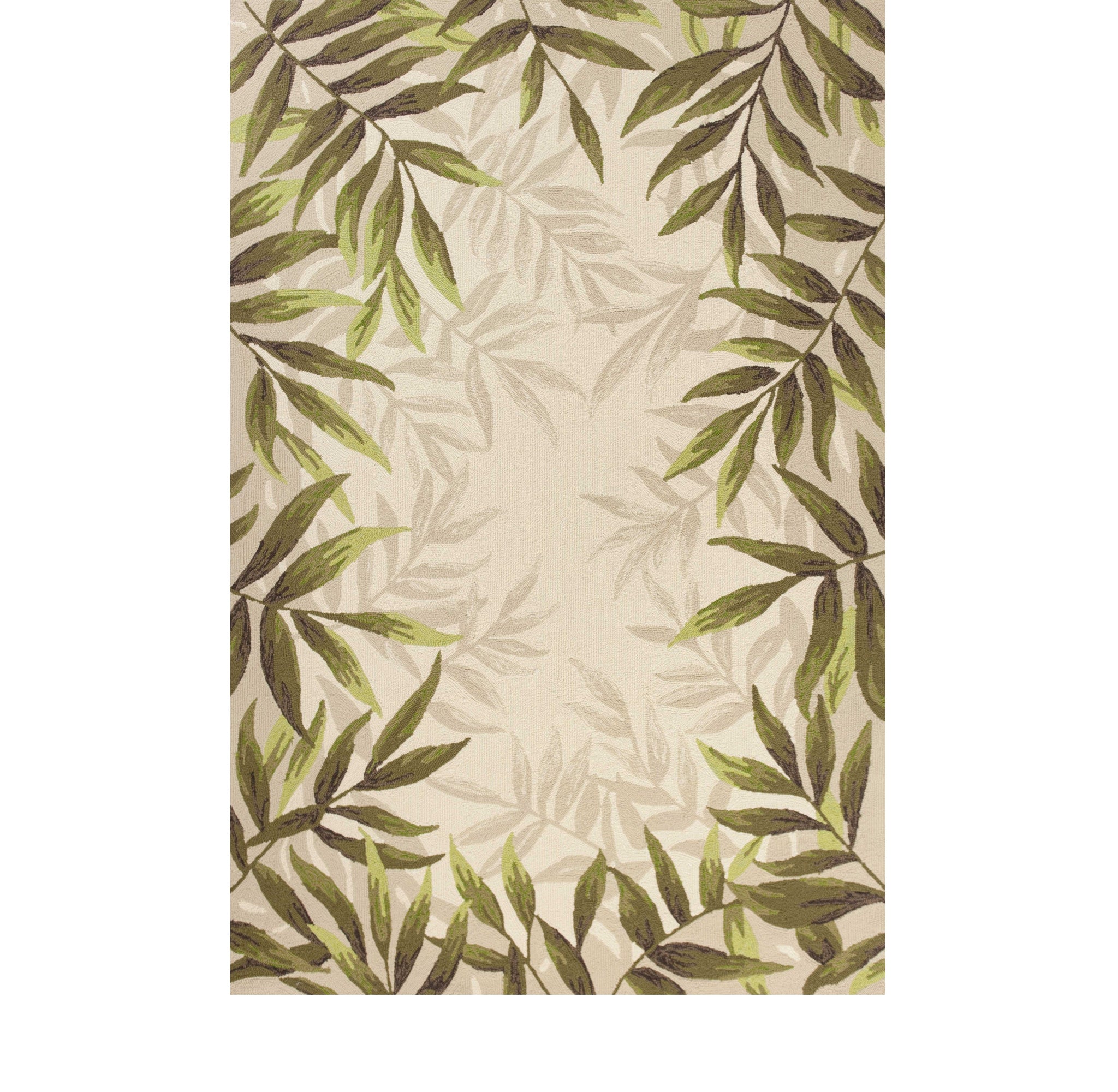 Exquisite Handmade Beige Floral Outdoor Rug for Warm Indoor & Outdoor Areas