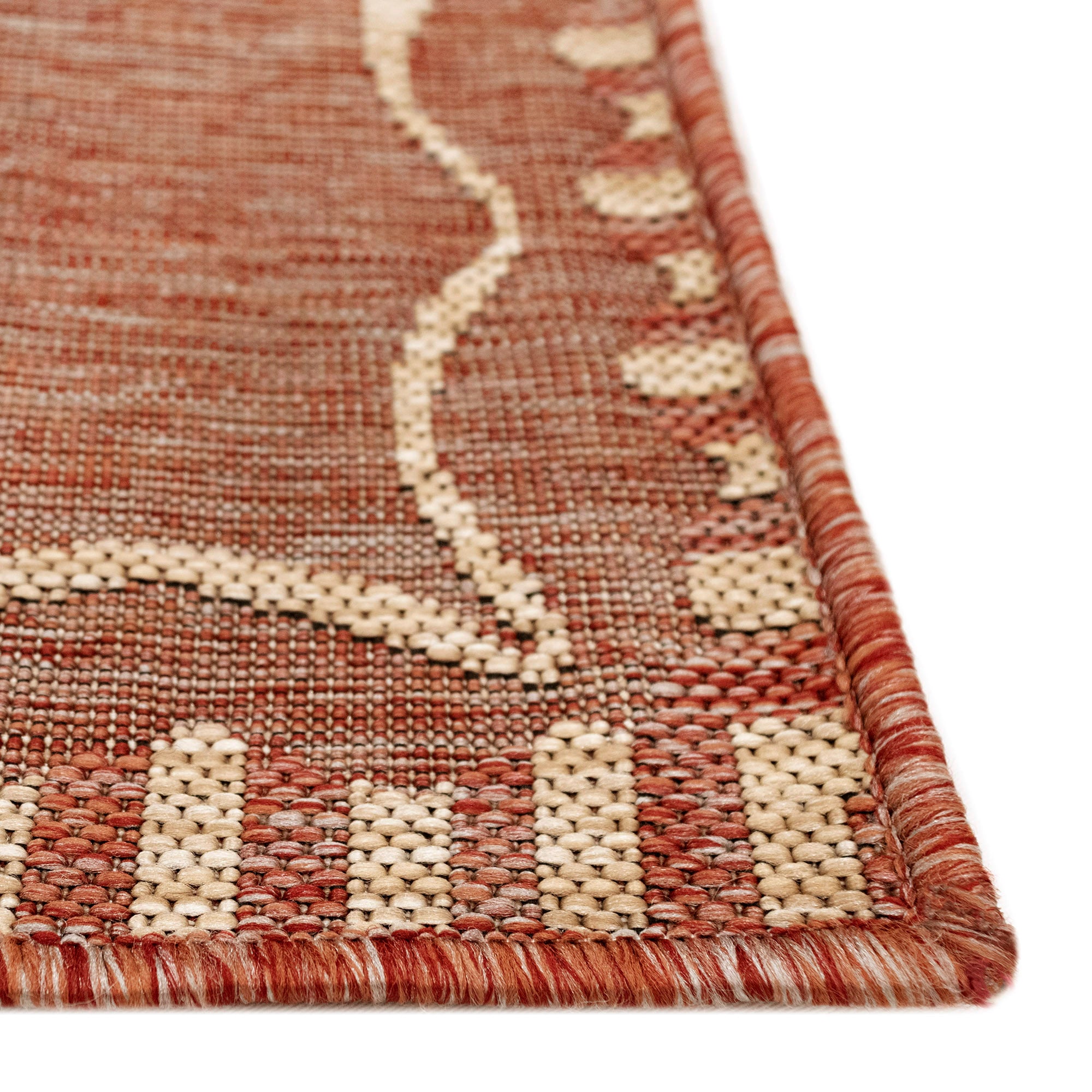 Durable, Fade-Resistant Indoor/Outdoor Carmel Dragonfly Power Loomed Rug for High Traffic Areas