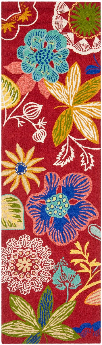 Exquisite Four Seasons Hand-Hooked Indoor and Outdoor Decorative Rug with Vibrant Global Textile-Inspired Design for Every Space
