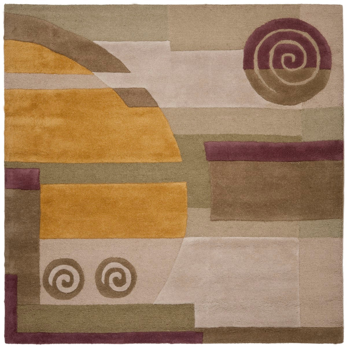 Safavieh Rodeo Hand - Tufted Luxury 100% Wool Rug for Comfortable Living Spaces