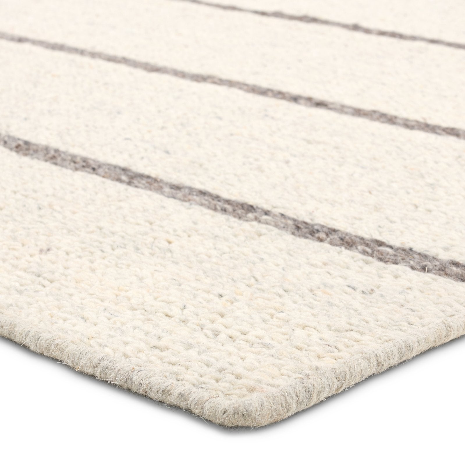 Bavell Almeda BAV02 Handmade 100% Wool Indoor Striped Rug with Tufted Design
