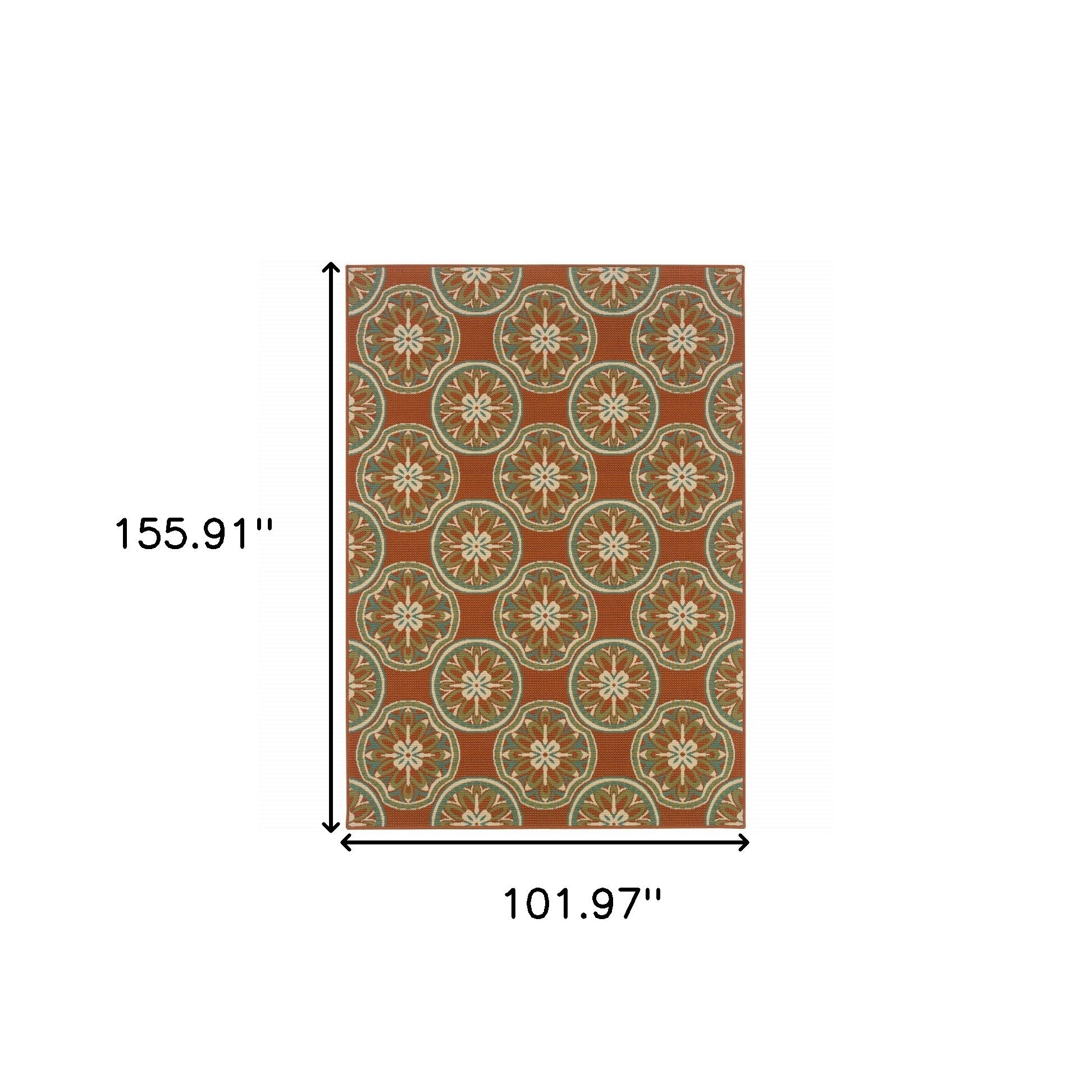 Exquisite Stain-Resistant Floral Outdoor and Indoor Area Rug in Brown, Blue, and Ivory Design for Elegant Spaces
