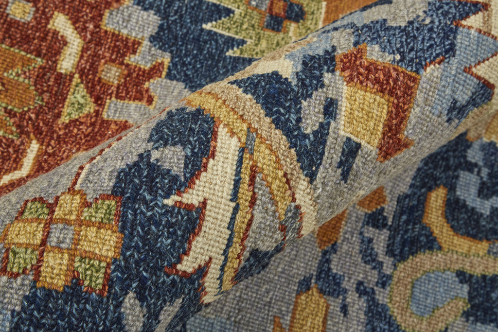 Exquisite Hand-Knotted Wool Floral Area Rug with Fringe - Stain-Resistant and Unique Design for Any Living Space