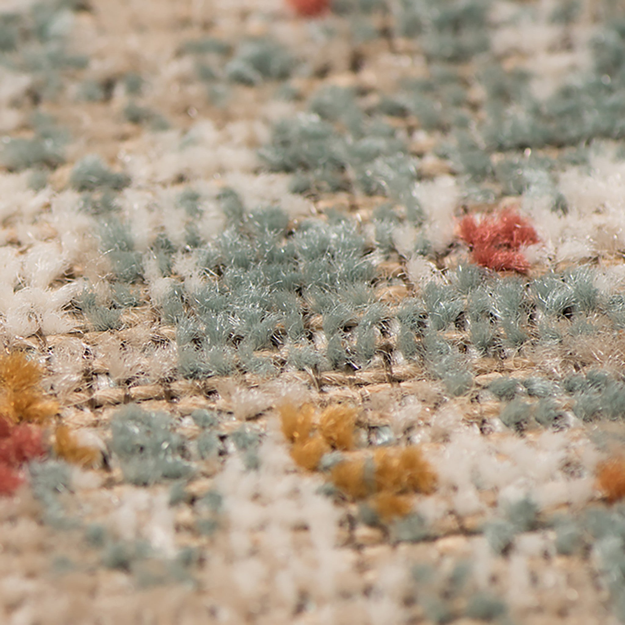 Stylish Teal and Orange Medallion Power Loom Area Rug - Stain Resistant for Pet Homes