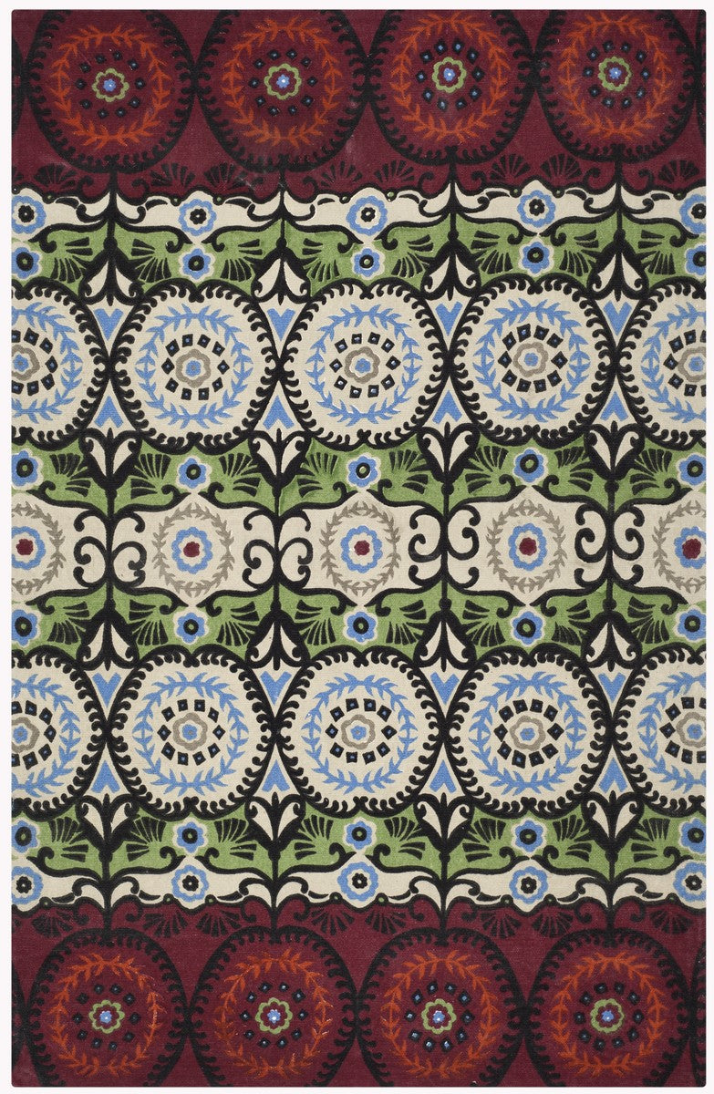 Exquisite Indian Hand - Loomed Cotton Pile Rectangle Rug for Elegant Spaces