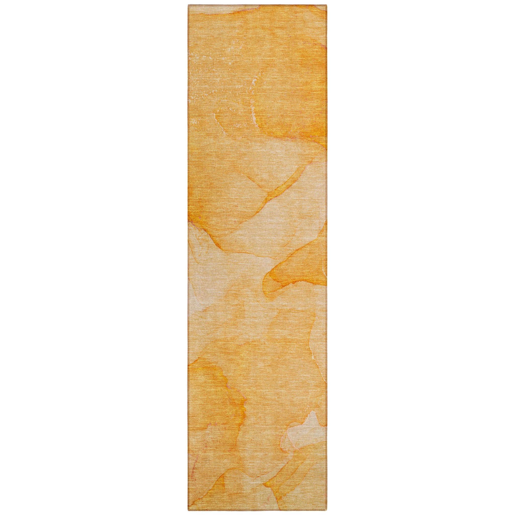Stylish Blue Washable Abstract Runner Rug for Indoor & Outdoor Use, Stain-Resistant