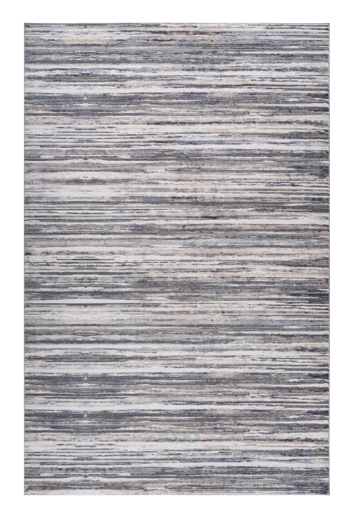 5' x 8' Stain-Resistant Blue and Gray Abstract Distressed Area Rug, Ideal for Kids & Pets