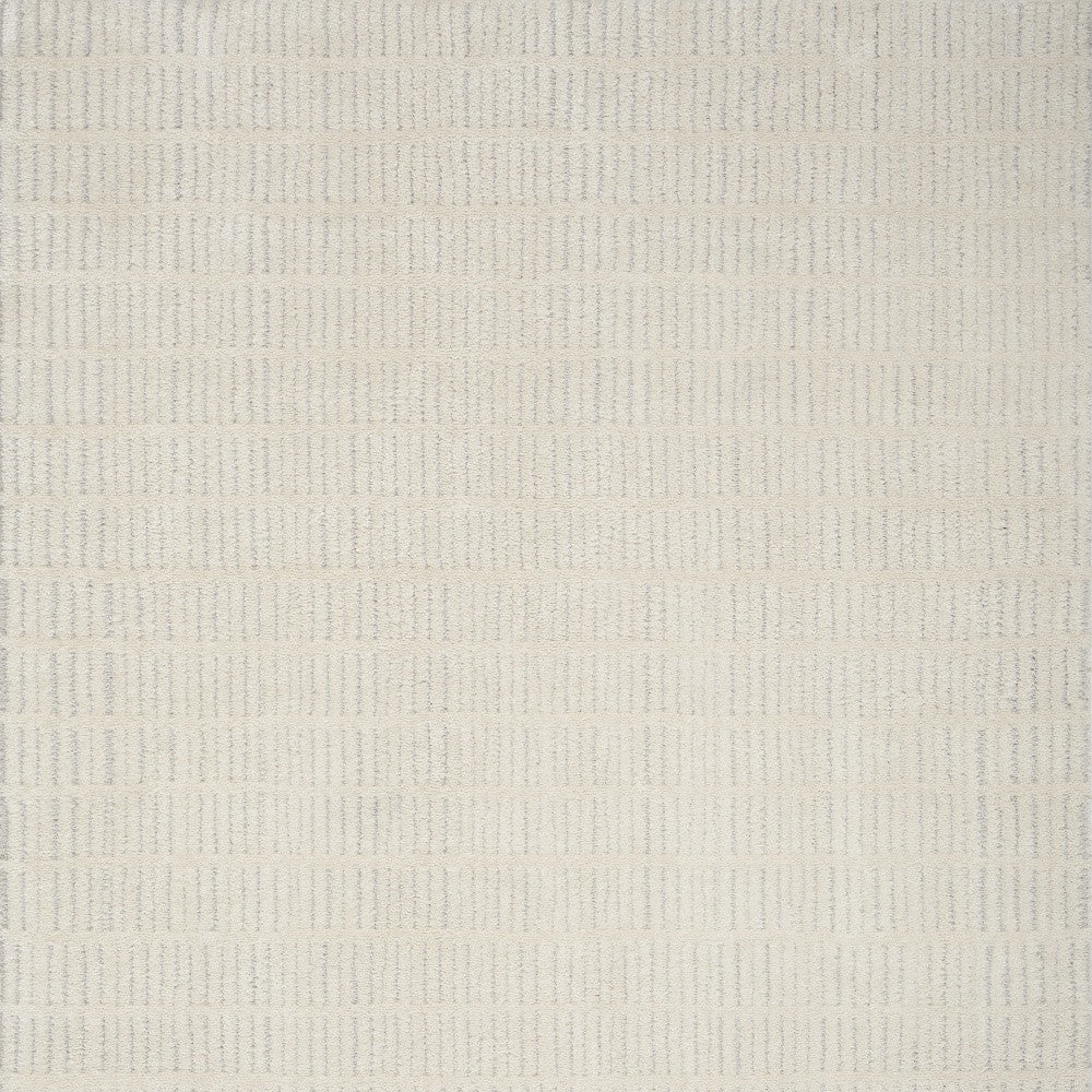 Durable, Stain-Resistant 4' x 6' Ivory & Gray Modern Geometric Area Rug - Stylish and Versatile!