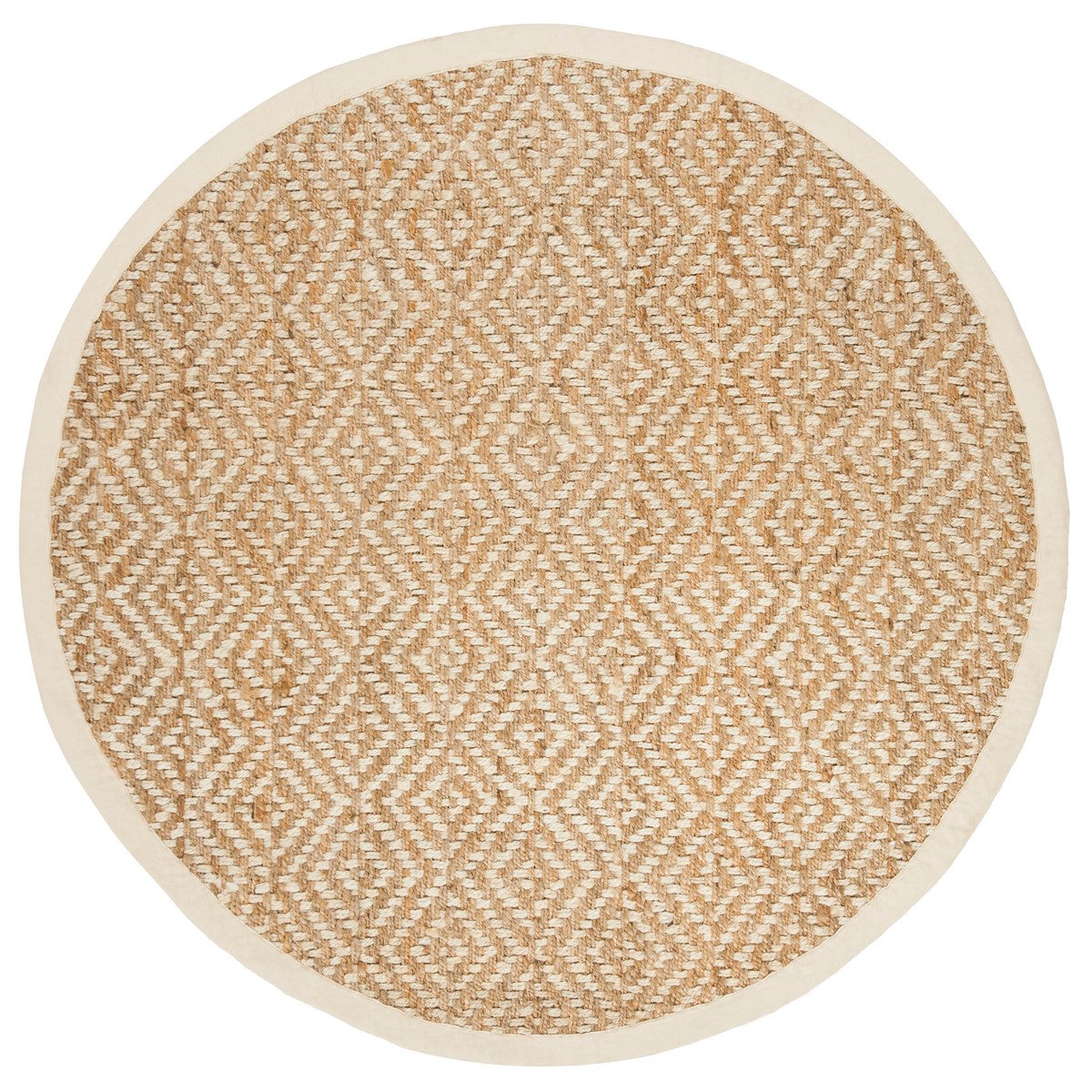 Soft and Eco-Friendly Natural Hand-Woven Jute Rug for Coastal Home and Beach House Decor