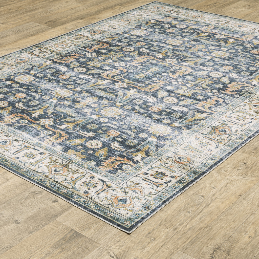 Highly Stain-Resistant Oriental Style Runner Area Rug - Ideal Stylish Decor for Family Homes with Children and Pets