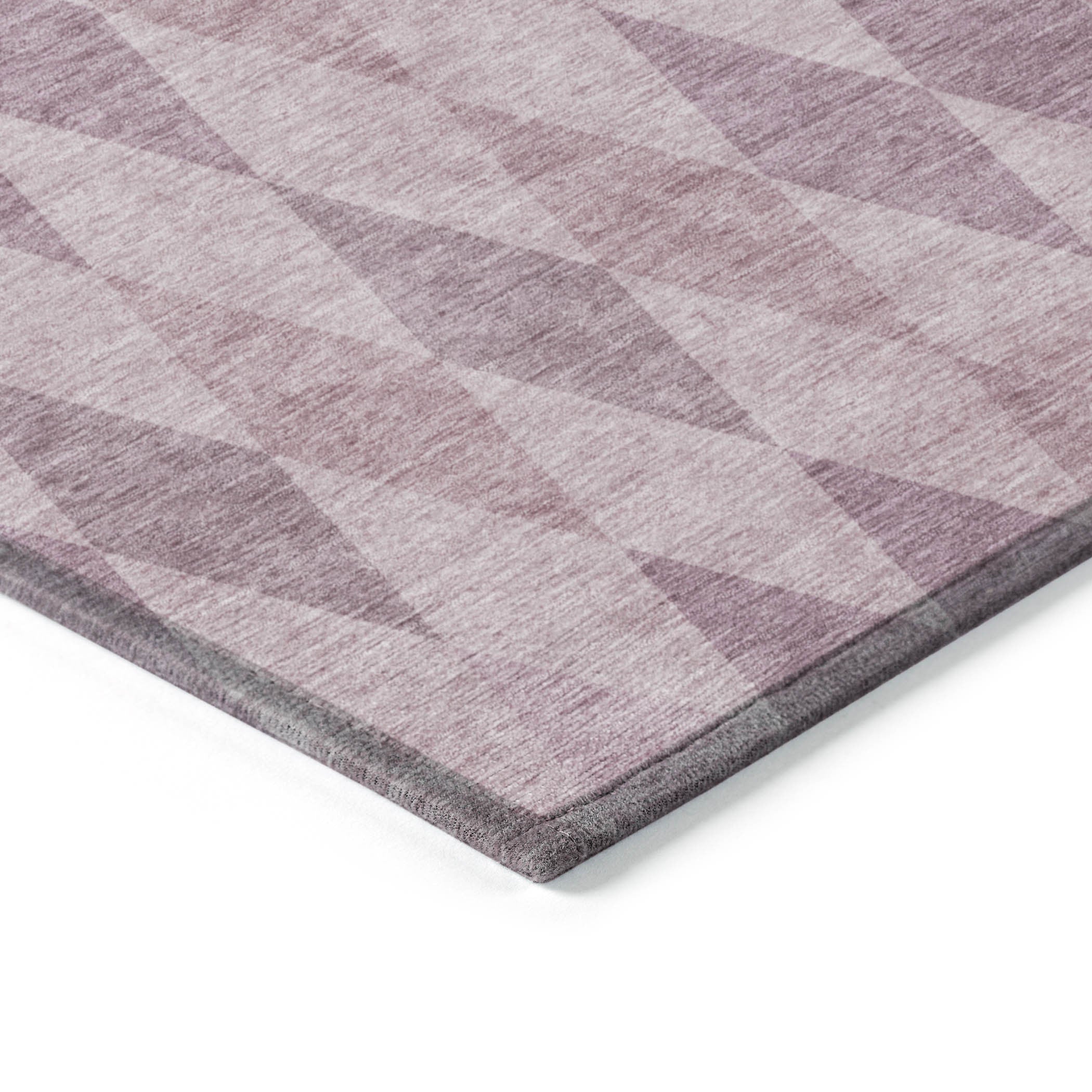 Washable, Stain-Resistant & Non-Skid Geometric Purple Outdoor Runner Rug for Your Space