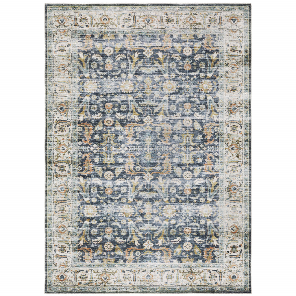 Highly Stain-Resistant Oriental Style Runner Area Rug - Ideal Stylish Decor for Family Homes with Children and Pets