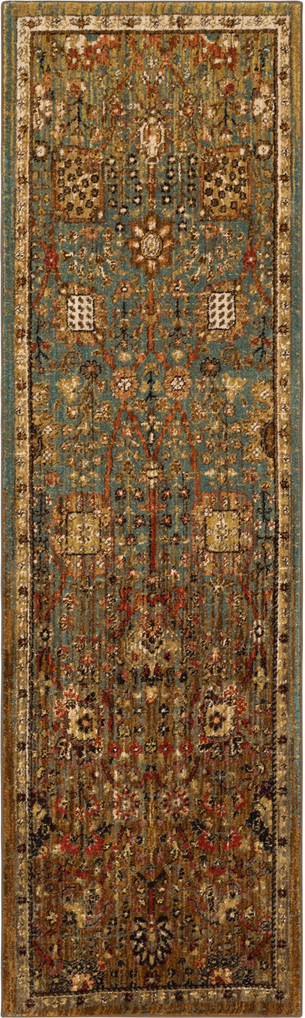USA-Made, Eco-Friendly Plush Polyester Myanmar Area Rug with Exotic Patterns
