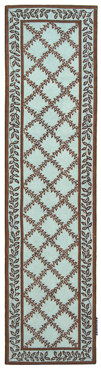 Luxurious Hand-Hooked Wool Pile Area Rug - Exquisite Artisan Craftsmanship for Sophisticated Home Decor