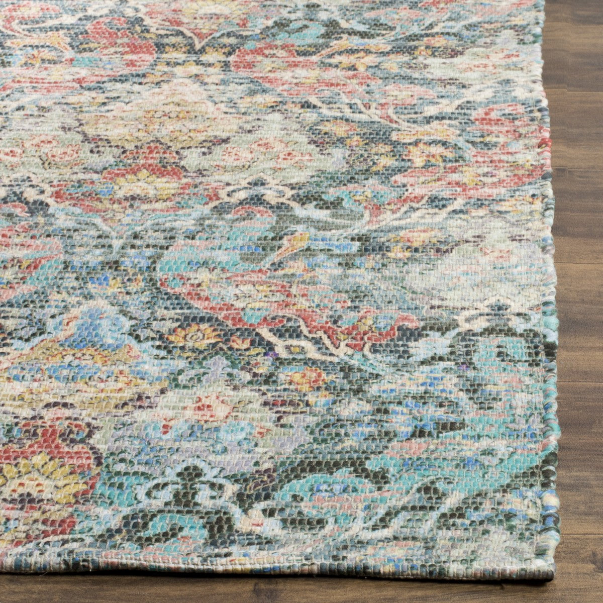 Luxurious Contemporary Hand - Loomed Saffron Rug: 80% Polyester, 20% Cotton for Elegance