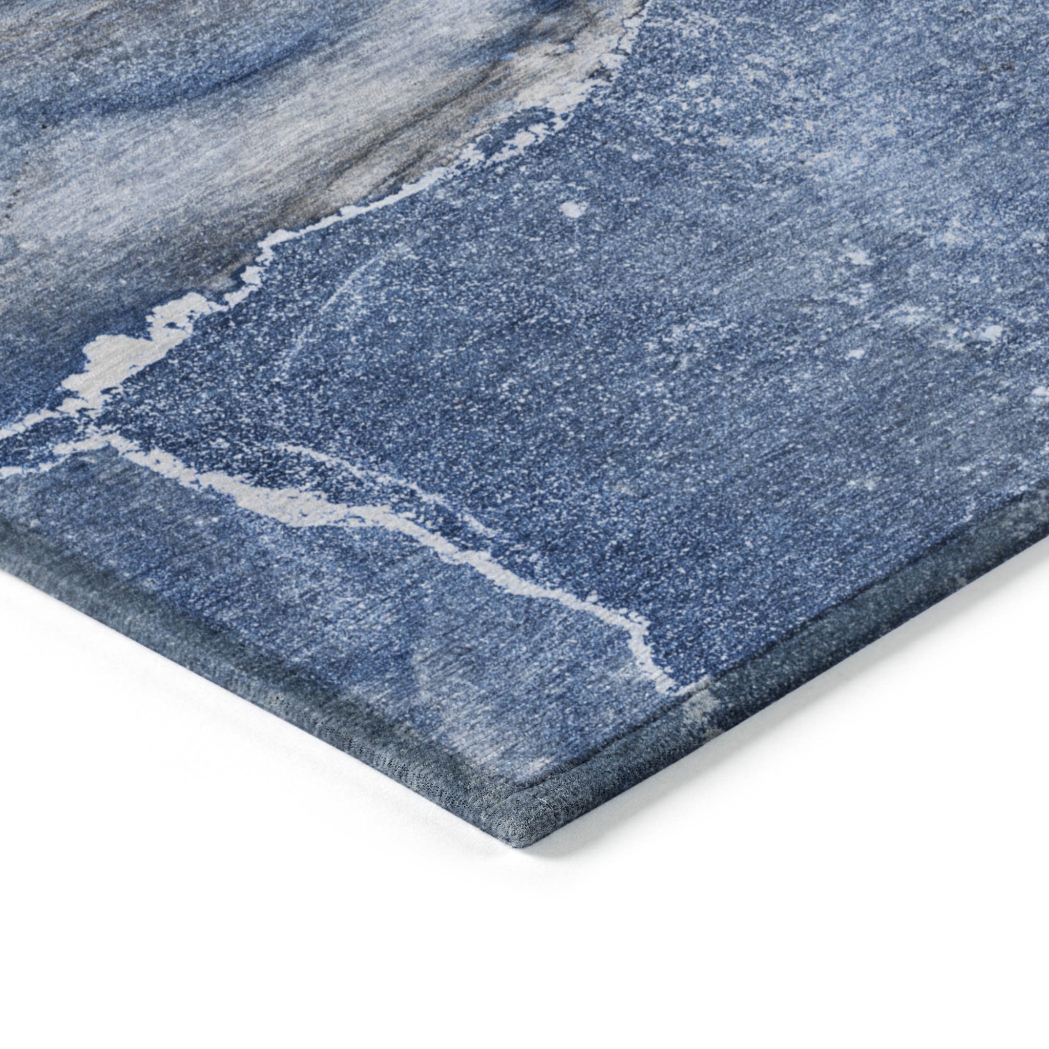 Lilac Abstract Washable, Non-Skid Indoor-Outdoor Runner Rug with UV Protection