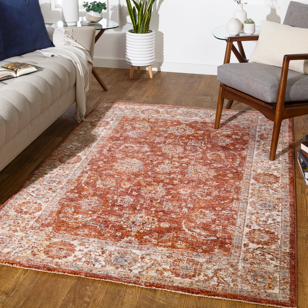 Mirabel Machine-Woven Traditional Area Rug - Durable, Medium Pile, 100% Polyester