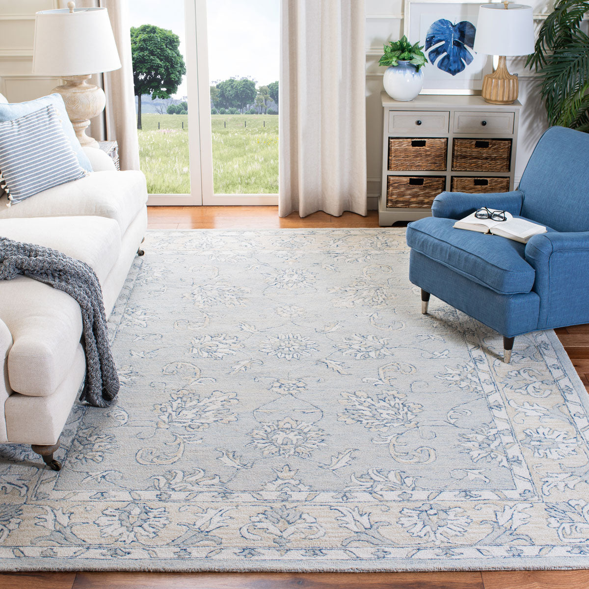 Luxurious Hand-Tufted 100% Wool Pile Micro-Loop Rug for Any Space