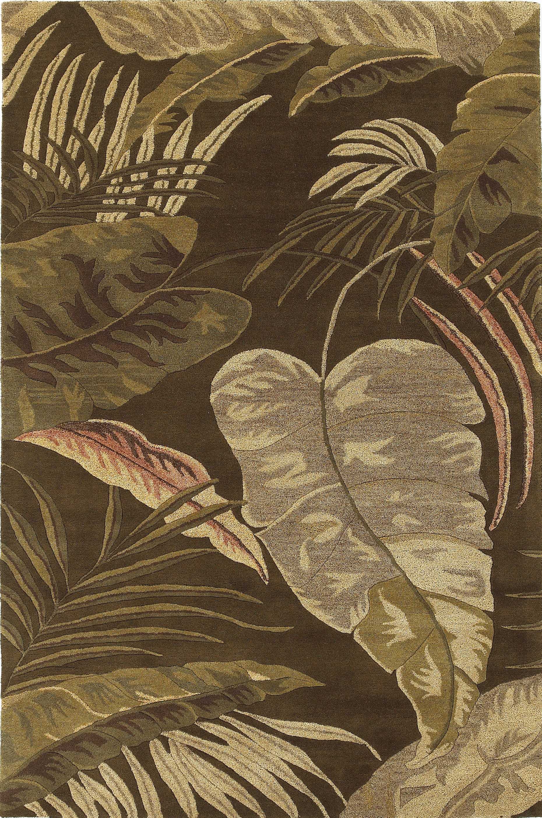 Exquisite Hand - Tufted Mocha - Colored Rainforest Area Rug from India for Enhancing Your Home Decor with Elegance