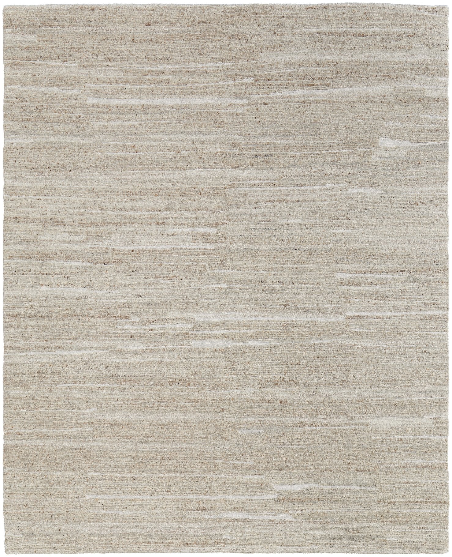 Navaro Modern Scandinavian Style Hand-Woven Natural Wool and Viscose Area Rug for Creating Cozy Living Spaces