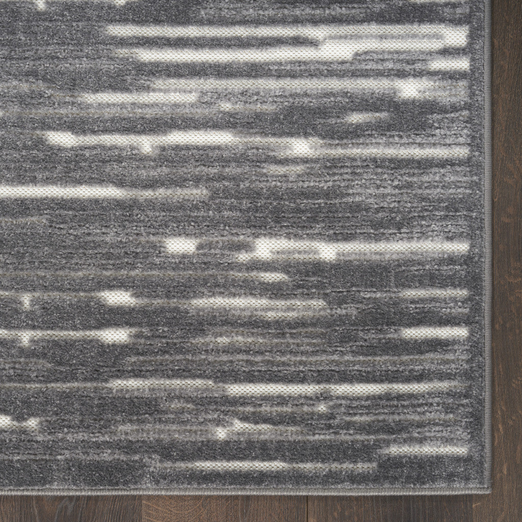 Stylish, Soft, and Versatile 7-Foot by 9-Foot Gray Geometric Modern Area Rug for Home Decor Accent