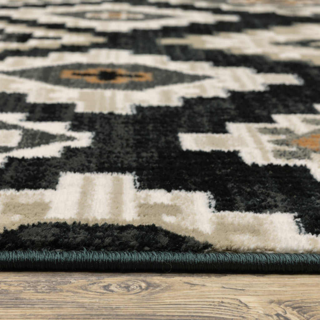 Southwestern Style Power Loom Runner Area Rug - Stain Resistant with Stylish Design for Various Home Spaces