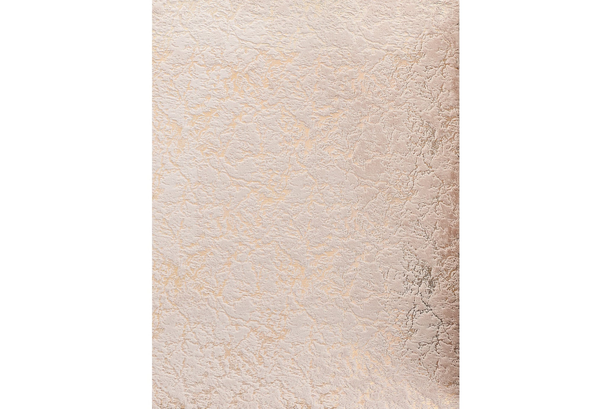 Stylish Luxury Pink and Gold Faux Fur Abstract Shag Area Rug for Home Decor