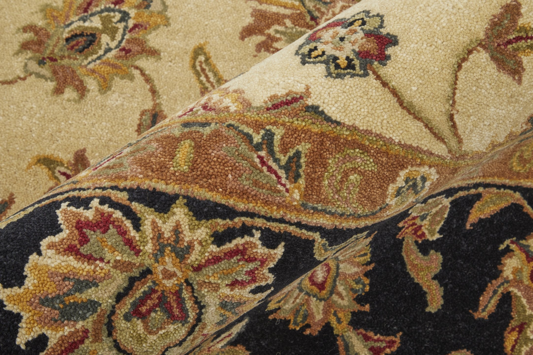 Durable and Stain-Resistant Hand Tufted Wool Oriental Area Rug by Wagner - Ideal for High-Traffic Areas in Your Home