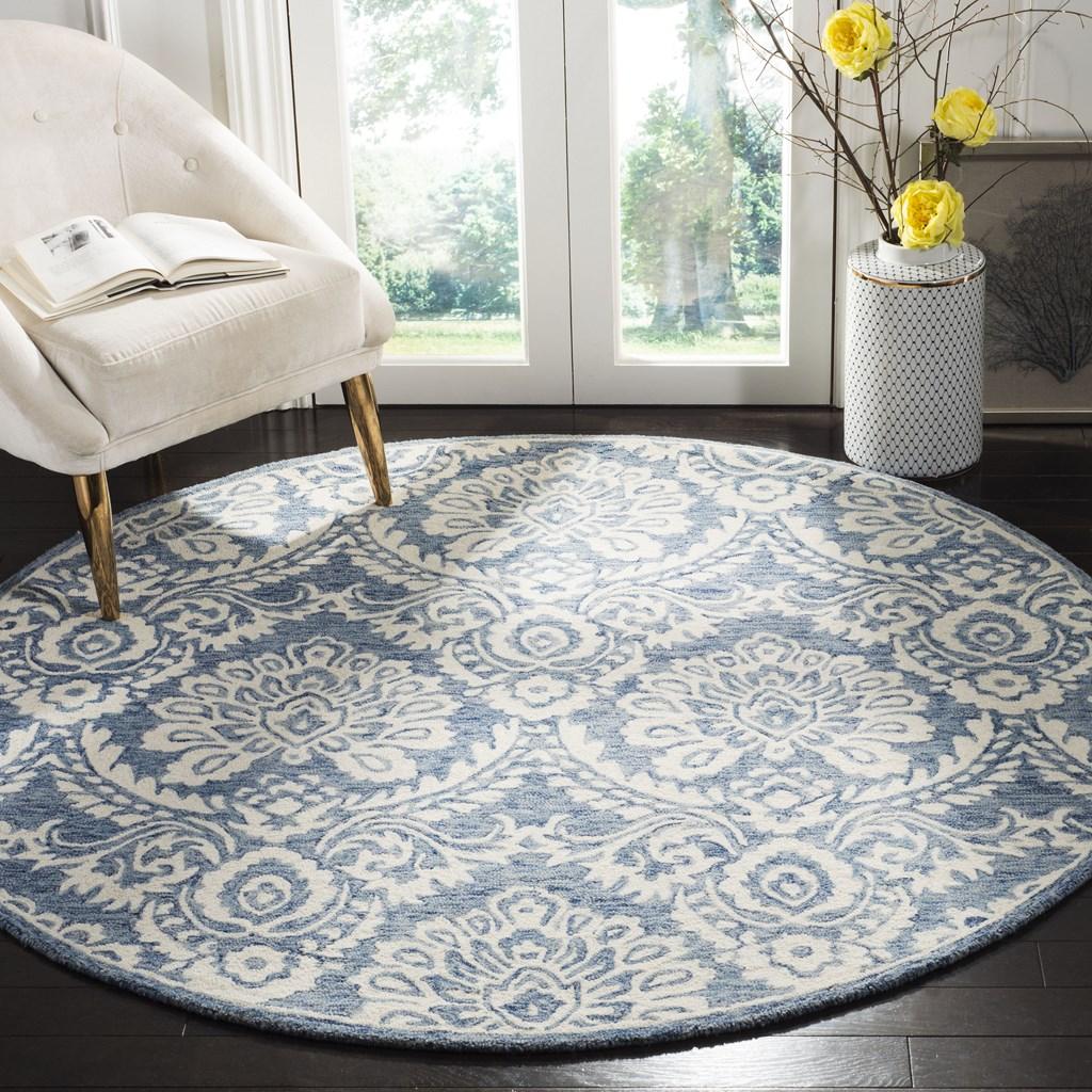 Luxurious Indian Hand - Tufted 100% Wool Pile Rectangle Rug for Home Decor